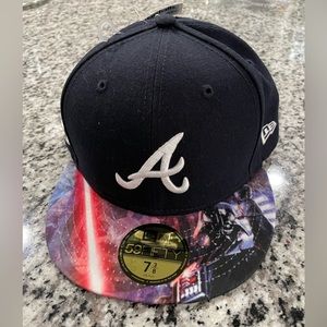 Brand new Atlanta Braves/Star Wars cap size 7 3/8.